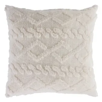 COJIN SHERPA 45X45 TRENZA TAUPE_7702997531811